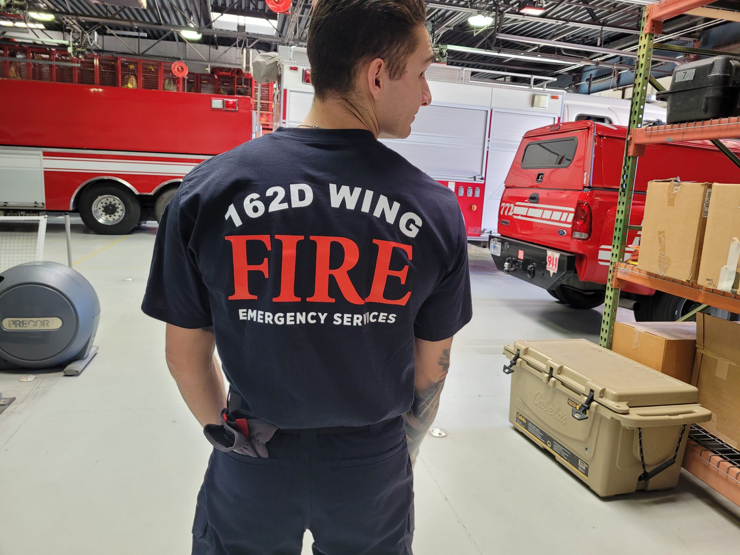 Firefighters serving 162d Air Guard in Tucson, AZ